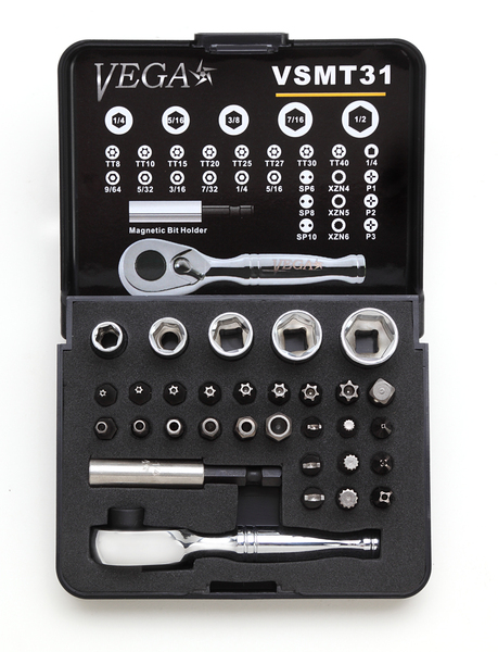 DTSET-HD31T 31pc Bit and Socket Set w/ Ratchet (Tamper)