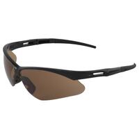 Octane Black Frame, Brown Smoke Traffic Signal Recognition Anti-fog lens. Lanyard included.