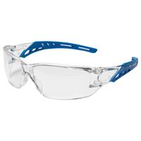 Kick Blue temples, Clear Anti-fog lens.