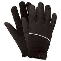 428-611 Mechanics Gloves, Black. 9 (LG).