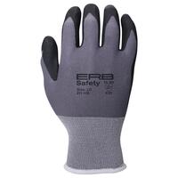 SF00-ERB21223 211-110 15 Gauge Nylon/Spandex Nitrile Coated Gloves, Gray, 8 (MD).