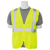 S388Z Type R, Class 2 Oxford Zip Front Safety Vest, Hi Viz Lime, 3X.