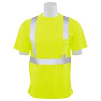 9006SX Type R, Class 2 Birdseye Mesh Short Sleeve T-Shirt with X-Back, Hi Viz Orange, 3X.
