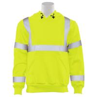 W376 Type R, Class 3 Pullover Hoodie Sweatshirt, Hi Viz Orange, LG.
