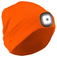 S109LED Knit Cap with LED Light, Lime, OS.