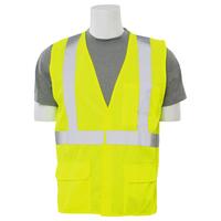 S190 Type R, Class 2 Flame Retardant Treated Background Material Safety Vest, Hi Viz Orange, 2X.