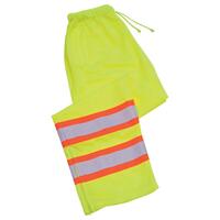 S210 Class E Mesh Work Pants with Contrasting Trim, Hi Viz Lime, LG.