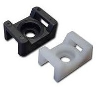 CABLE TIE #10 SCREW SADDLE MOUNT NATURAL